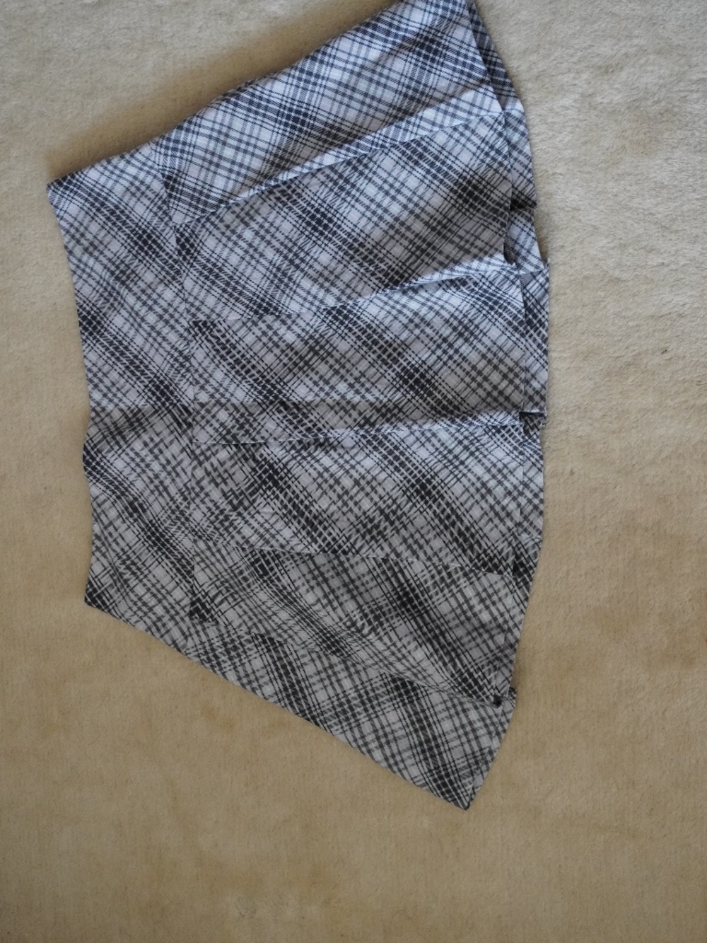 H&M Purple Plaid Pleated Skirt